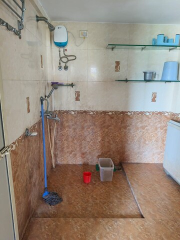 Bathroom in 1 RK Apartment at Gardenia CHS, Kandivali East – for Rent