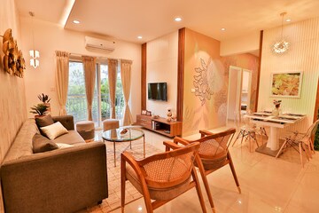 Living Room in 3 BHK Apartment at TVS Emerald Jardin, Singasandra – for Sale