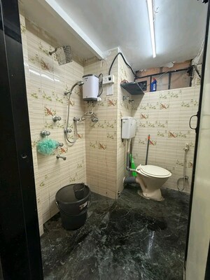 Bathroom in 2 BHK Apartment at Seagull Dange Complex, Nalasopara West – for Sale