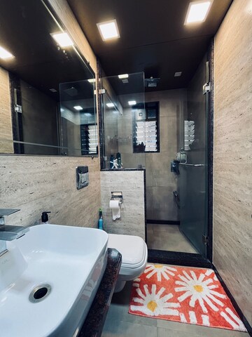Bathroom in 1 BHK Apartment at Bandra West – for Rent