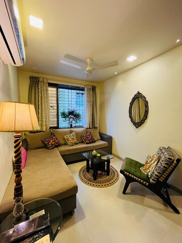 Living Room in 1 BHK Apartment at Bandra West – for Rent