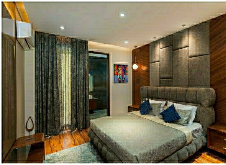 Bedroom, motia-blue-ridge 3 Bedroom 1750 Sq.Ft. Apartment In Dhakoli Village Zirakpur 8536007