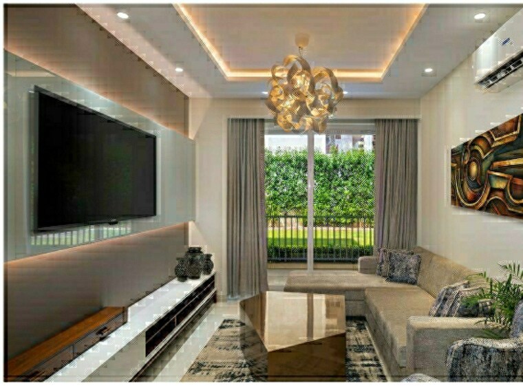Living Room, motia-blue-ridge 3 Bedroom 1750 Sq.Ft. Apartment In Dhakoli Village Zirakpur 8536007