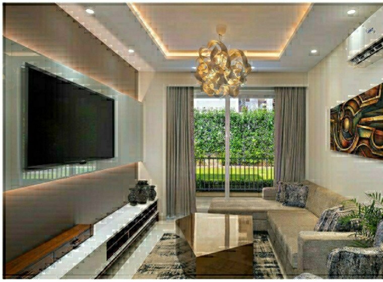 Living Room, motia-blue-ridge 3 Bedroom 1750 Sq.Ft. Apartment In Dhakoli Village Zirakpur 8536208