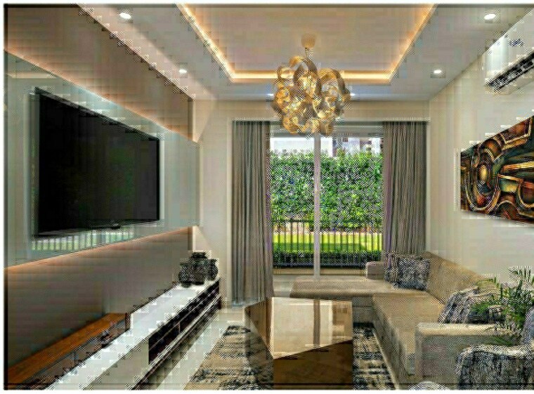 Living Room, motia-blue-ridge 3 Bedroom 1750 Sq.Ft. Apartment In Dhakoli Village Zirakpur 8536261