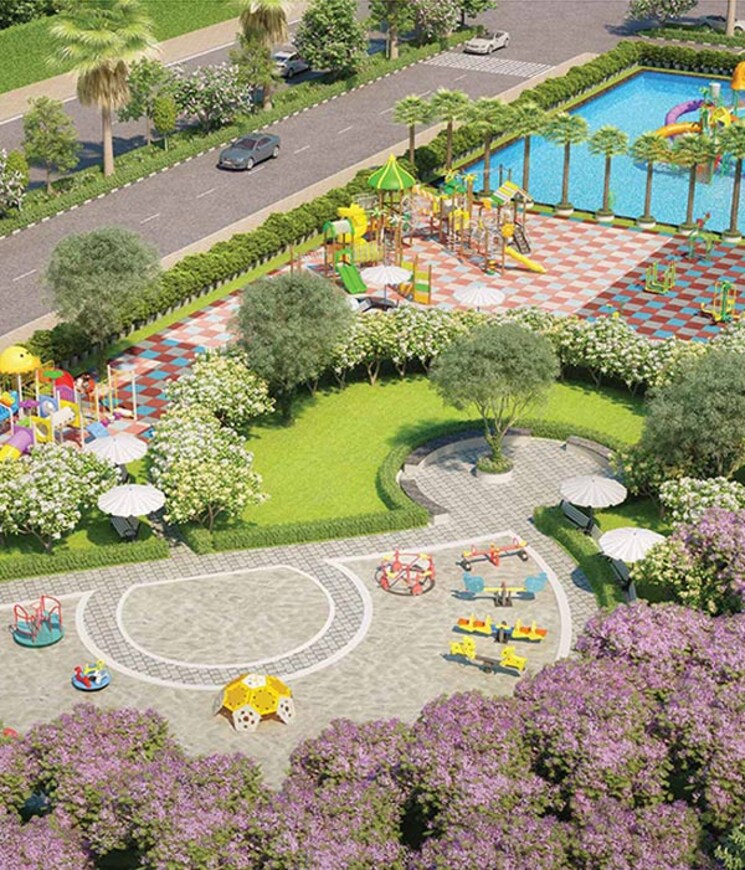 Garden, signature-global-daxin-vistas 3 Bedroom 1330 Sq.Ft. Builder Floor In Bhondsi Gurgaon 8536535