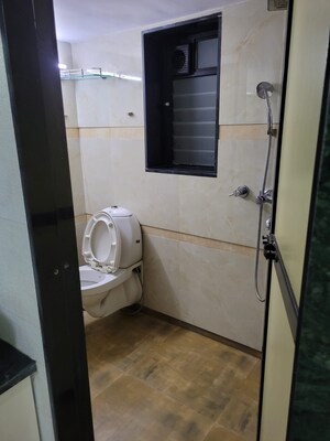 Bathroom in 3 BHK Apartment at Lalit CHS, Kalwa – for Sale