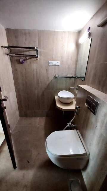 Bathroom in 3 BHK Apartment at Chembur Gaothan – for Rent