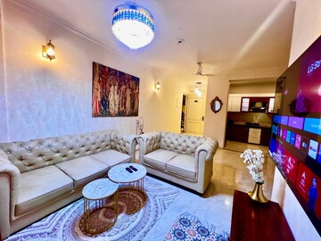 Living Room in 3 BHK Apartment at Vasundhara Enclave – for Sale