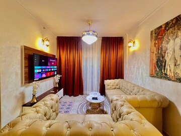 Living Room in 3 BHK Apartment at Vasundhara Enclave – for Sale