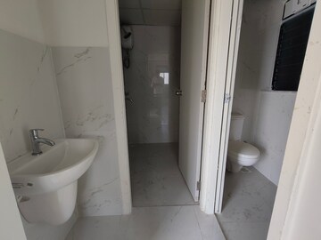 Bathroom in 1 BHK Apartment at Runwal Gardens Phase I, Dombivli East – for Rent