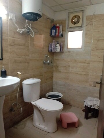 Bathroom in 3 BHK Apartment at Ajnara Homes, Sector 16b Greater Noida – for Rent