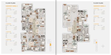 Floor Plan in 3 BHK Apartment at Salugara – for Sale
