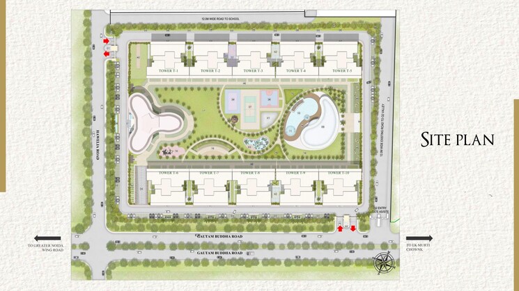 Master Plan, tech zone 4 greater noida 4 Bedroom 3361 Sq.Ft. Apartment In Tech Zone 4 Greater Noida Greater Noida 8538181