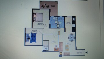Floor Plan in 3 BHK Apartment at Conscient Habitat Residences, Sector 78 – for Sale