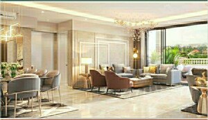 Living Room in 1 BHK Apartment at Vardhan Bliss, Mulund East – for Sale