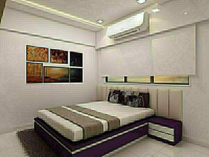 Bedroom in 2 BHK Apartment at Vardhan Bliss, Mulund East – for Sale