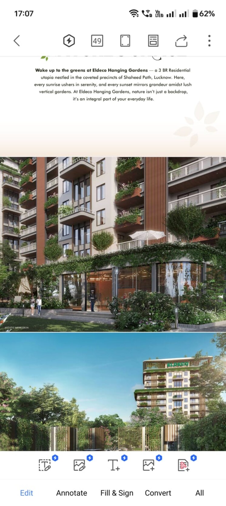 Swimming Pool, gomti nagar 3 Bedroom 2178 Sq.Ft. Apartment In Gomti Nagar Lucknow 8540620