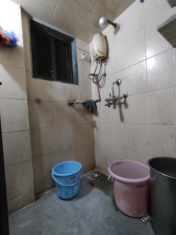 Bathroom in 1.5 BHK Apartment at Siddhivinayak CHS Kopar Khairane, Kopar Khairane – for Rent