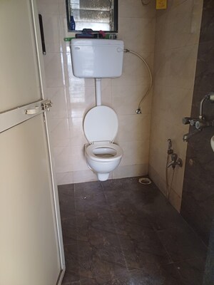 Bathroom in 1 BHK Apartment at Krishna Heights Ghansoli, Ghansoli – for Rent