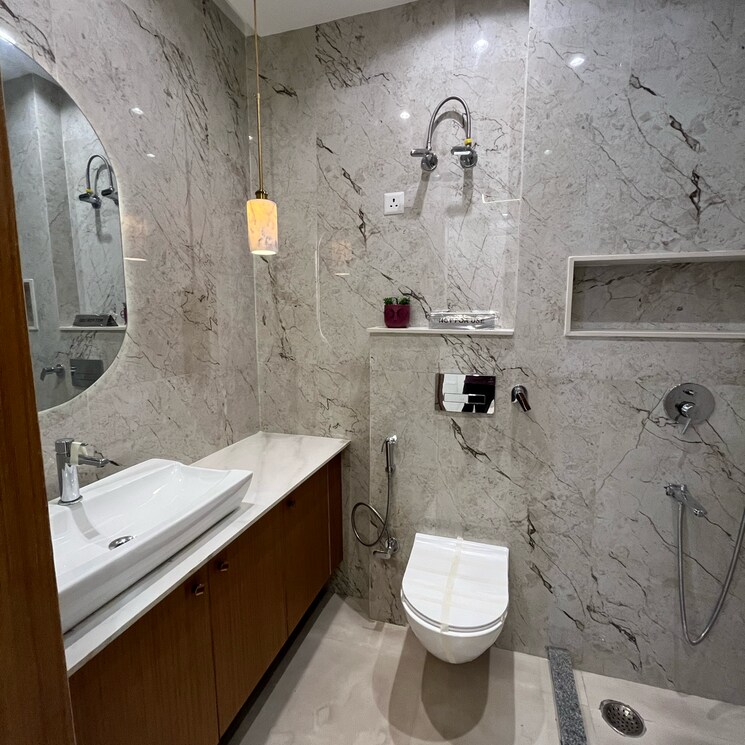 Bathroom, paras-trinity 4 Bedroom 2250 Sq.Ft. Builder Floor In Sector 63 Gurgaon 8541167