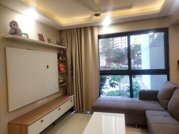 Living Room in 1 BHK Apartment at Raunak Heights, Ghodbunder Road – for Rent