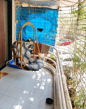 Balcony in 1 BHK Apartment at Neelam Nagar CHS, Mulund East – for Sale