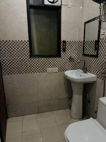 Bathroom in 3 BHK Builder Floor at Chattarpur – for Rent