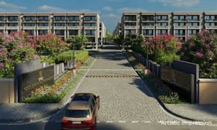 Exterior View, meffier-the-golden-city 3.5 Bedroom 1651 Sq.Ft. Builder Floor In Manesar Sector 9 Gurgaon 8541677