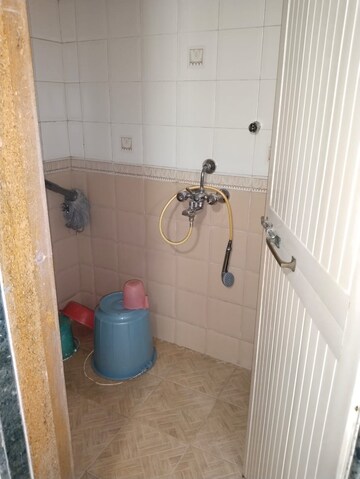 Bathroom in 2 BHK Apartment at Indralok CHS, Khanda Colony – for Rent