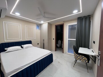 Bedroom in 2 BHK Builder Floor at Ansal Sushant Lok I, Sector 43 – for Rent