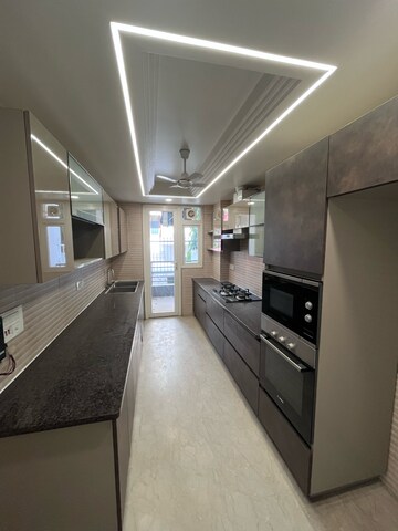 Kitchen in 4 BHK Builder Floor at Ansal Sushant Lok I, Sector 43 – for Rent