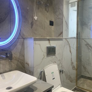 Bathroom in 4 BHK Builder Floor at Ansal API Esencia, Sector 67 – for Sale