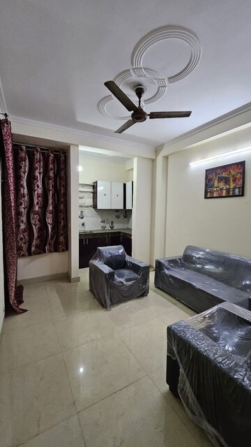 Living Room in 1 BHK Builder Floor at Freedom Fighters Enclave – for Rent