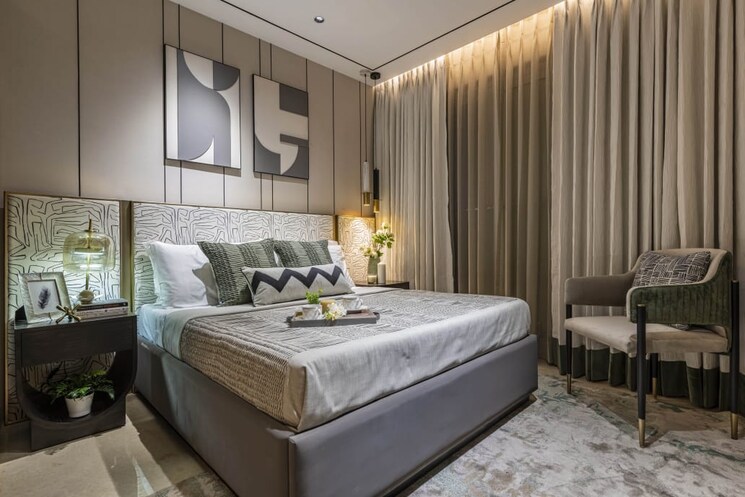 Bedroom, hiranandani-meadows 2 Bedroom 734 Sq.Ft. Apartment In Manpada Thane 8541437