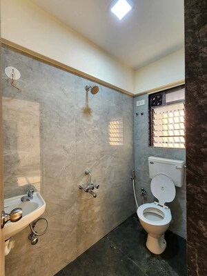 Bathroom in 2 BHK Apartment at Sai Dream Vrindavan Garden, Zanzroli – for Sale