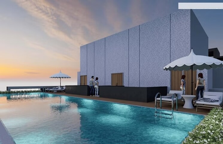 Swimming Pool, kohinoor-west-view 4 Bedroom 2745 Sq.Ft. Apartment In Salisbury Park Pune 8543519