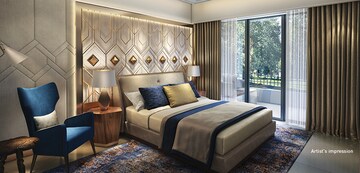 Bedroom in 2 BHK Apartment at Dosti Group Imperia, Manpada – for Rent