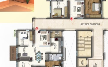 3 BHK Apartment For Sale in Riddhi Saphire, Narsingi