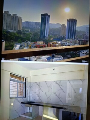 Kitchen in 2 BHK Apartment at Sanghvi Nesta, Ghodbunder Road – for Sale