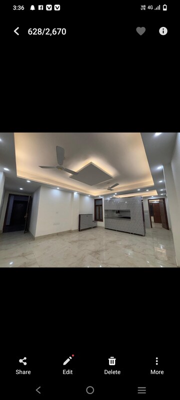Kitchen in 2 BHK Builder Floor at Saket – for Rent