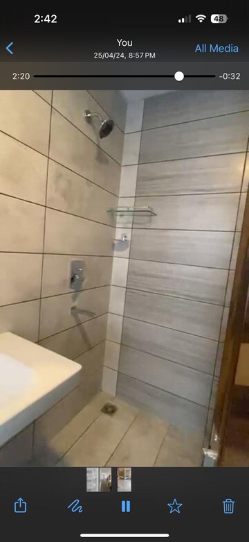 Bathroom in 3 BHK Apartment at Jayabheri The Summit, Narsingi – for Rent