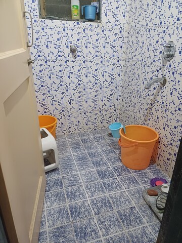 Bathroom in 1 RK Apartment at Megh Malhar Co-op Housing Society, Ghansoli – for Rent