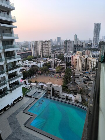 Balcony in 3 BHK Apartment at Omkar Alta Monte, Malad East – for Rent