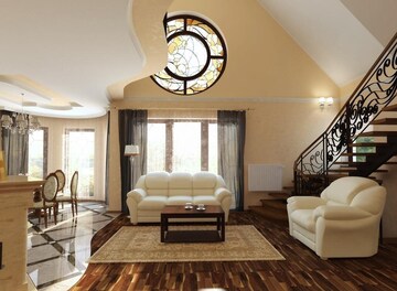 Living Room in 4 BHK Apartment at Rustomjee Crown, Prabhadevi – for Sale