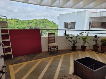 Balcony in 3 BHK Apartment at Rohan 10 Kasturkunj, Ashok Nagar – for Rent