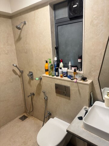 Bathroom in 1 BHK Apartment at Omkar Vive, Kurla – for Rent