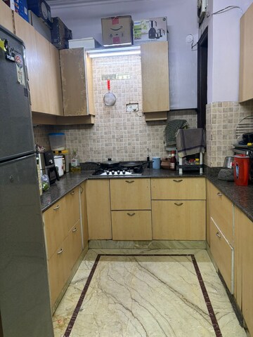 Kitchen in 2 BHK Builder Floor at Malviya Nagar – for Rent