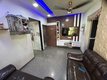 Living Room in 1 BHK Apartment at Sunshine Heights Ghasoli, Ghansoli – for Rent