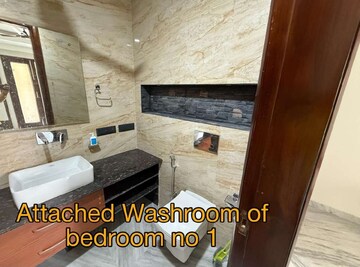 Bathroom in 3 BHK Builder Floor at Huda CGHS, Sector 56 – for Rent